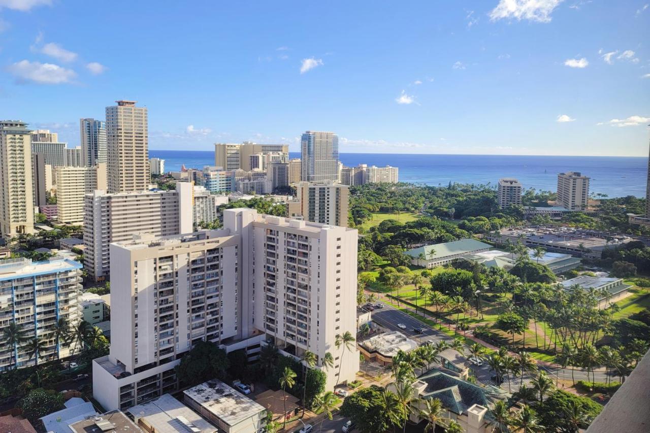 Waikiki Condo High Floor Views Beaches Convention Center Honolulu Buitenkant foto
