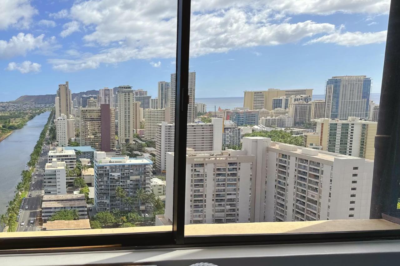 Waikiki Condo High Floor Views Beaches Convention Center Honolulu Buitenkant foto