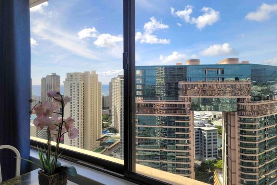 Waikiki Condo High Floor Views Beaches Convention Center Honolulu Buitenkant foto