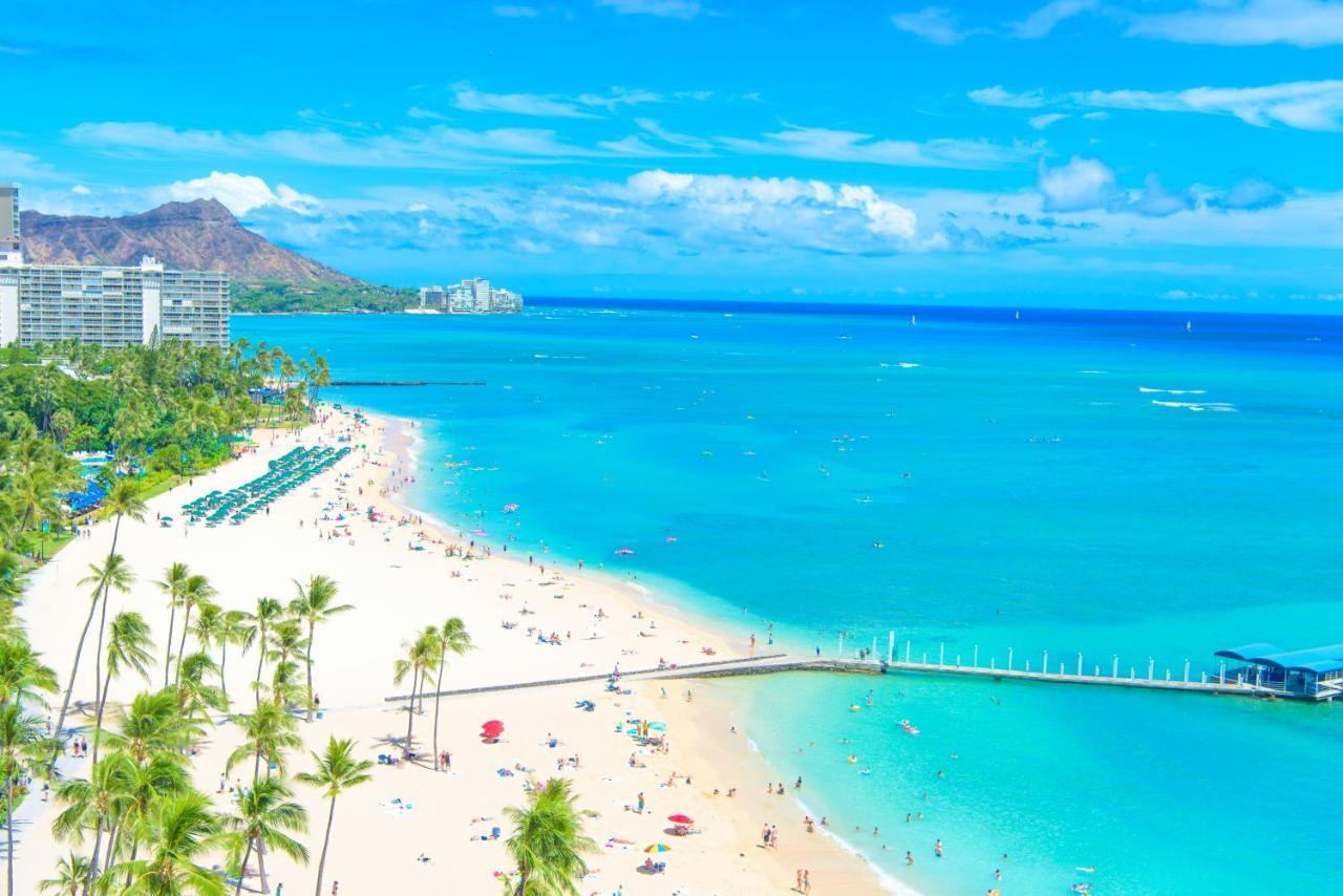 Waikiki Condo High Floor Views Beaches Convention Center Honolulu Buitenkant foto